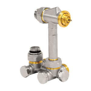 Узел H-образный термостатический Jaga угловой, 1/2"x3/4" Eurocone