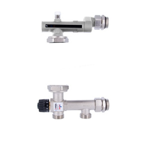 Группа с термосмесителем для теплого пола, без насоса, присоединение к насосу -1 1/2", к коллектор