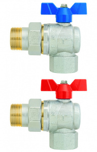 Кран шаровой угловой EVOLUTION с фитингом 1" (ВР) x 1"1/4 (ВР)