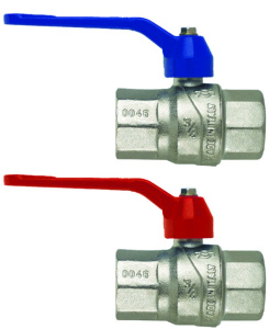 Кран шаровой EVOLUTION, 1"ВВ, крас.рычаг