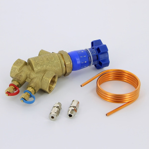 Клапан балансировочный автоматический 718 1" регулятор перепада давл. 5-30 кПа PN25 ВВ c имп. Трубкой без