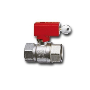 Кран шаровой с ручкой-замком и ключом CIM 12SI Ду 1" без покрытия