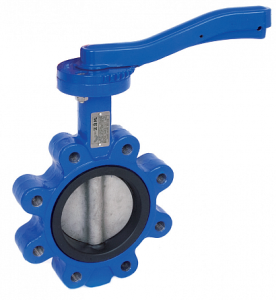 Затвор дисковый поворотный чугун.корпус с 8-мью резьбов.отверст., Pn16, Ду 65 CIM 3150 65