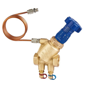 Клапан балансировочный автоматический 718LP 1" регулятор перепада давл. 5-30 кПа PN16 ВВ c имп. Трубк