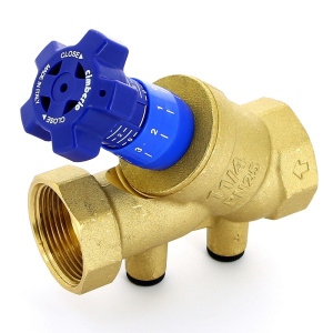 Клапан балансировочный ручной 787R 1/2" обычн. латунь Kvs=1,75 PN25 BB без изм. ниппелей