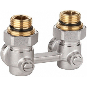 Узел запорно-присоединительный для нижнего подключения радиаторов 1/2" угловой EU.ST6014045 12 (Арт.:EU.ST6014045 12)