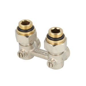 Узел нижнего подключения Standard Line E1/50 угловой, 1/2x3/4" c ниппелями 1/2"