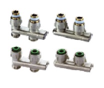 Узел нижн. подключения перекрестный E1/50, угловой, 1/2x3/4"