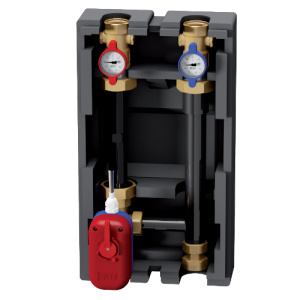 Группа быстрого монтажа 1 1/4", со смесительным краном 220 Вт, в теплоизоляции, под насос 180 мм, FAR