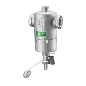 Дешламатор (сепаратор шлама) хромированный 2" с магнит.,сливн.кран,верх.отверст.1/2"