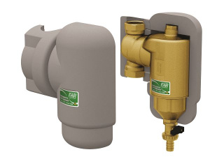 Грязеуловитель с поворотным соединением, в теплоизол. 1"