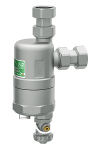 Дешламатор (сепаратор шлама) COMPACTFAR 3/4"х3/4", НР-накидная гайка, с магнитом, шаровым краном FAR