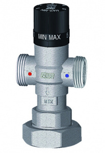 Термосмеситель 1", НР, с ответной гайкой 1 1/2", ВР FAR