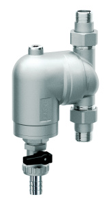 Фильтр с поворотным соединением, 1/2", НР-НР, 300 мкм, под манометр, Tmax: 95 °С, 25 бар FAR