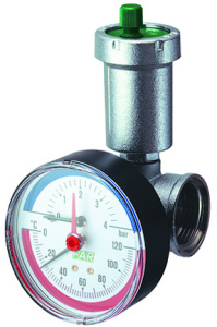 Узел 1", ВР, с автоматическим воздухоотводчиком, термоманометром и заглушкой FAR