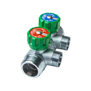 Коллектор регулирующий 1", 2 отвода М24х19 FAR