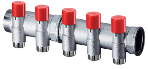 Коллектор балансировочный 1", 2 отвода 3/4"EU FAR