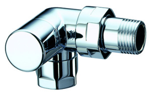 Вентиль запорный трехосевой правосторонний 1/2"ВР TopLine (серебро)