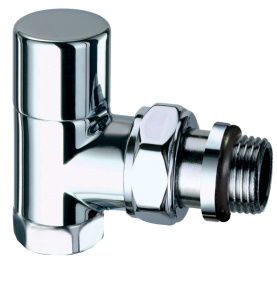 Вентиль запорный угловой, 1/2" ВР (сереб.), EPDM / аналог FL 0165