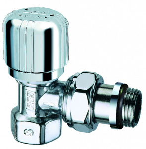 Вентиль термостатический угловой LadyFAR, 3/4", ВР, цвет серебро FAR