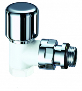 Вентиль терморегулирующий угловой TOPLine, 1/2” ВР, сереб/бел.эмаль (заменен на FL 0149 12P)