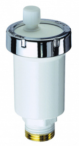 Воздухоотводчик 1/2", автоматический, цвет белый, серебрянный FAR