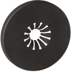 Розетка для вентиля, пласт. черн. матов. для труб _10_20 мм