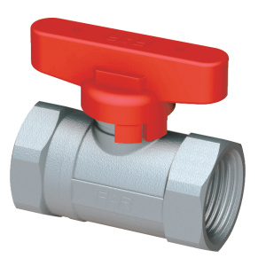 Кран шаровой хромир. 3/4' ВР-ВР (бабочка, красн.)