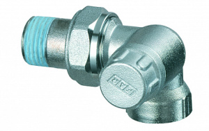 Вентиль запорный трехосевой, правосторонний, 1/2", ВР FAR