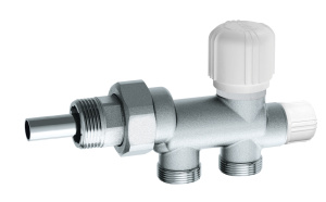 Узел нижнее подключение, с терморег.вент., для 1-трубных систем, 3/4", М24х19 FAR