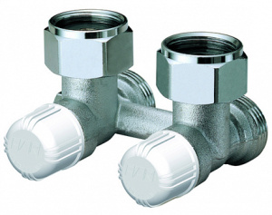 Узел Н-образный, для стальных панельных радиаторов, 3/4", EU, угловой FAR