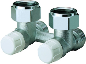 Узел Н-образный, для стальных панельных радиаторов, М24х19, угловой FAR