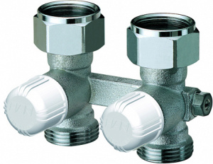 Узел Н-образный, для стальных панельных радиаторов, 3/4", EU, прямой FAR