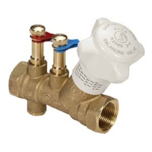 Клапан балансировочный статический R206B, 1/2", ВР, с измерит. штуцерами, со сливом