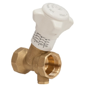 Клапан балансировочный статический компактный R206B-1, 1/2", ВР, без измерит. штуцеров, со сливом