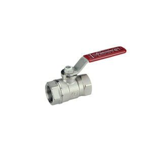 Кран шаровой, стандартный проход, 4”, ручка-рычаг, красная, ВР-ВР, хромированный