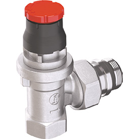 Клапан термостатический угловой 3/4" с автоматическим динамическим регулированием расхода