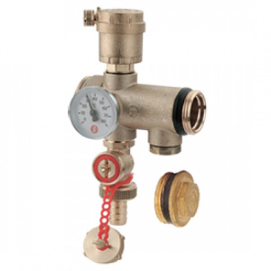 Сервисная группа промежуточная с термометром, 1"