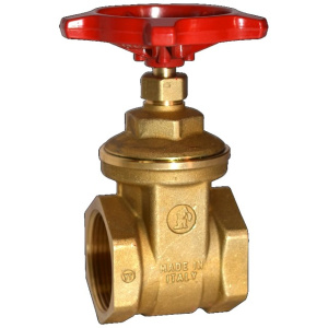 Задвижка нехромированная с маховиком, с внутренней резьбой, 1 1/2"