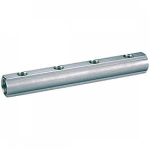 Коллектор распределительный латунный ВВ Ду 32, Межосевое расстояние: 100 мм, 1 1/4" x 3/4" /6