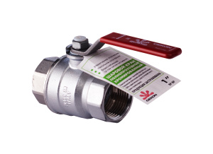 Кран шаровой хром. с вн./вн. резьбой 3/4", ручка-рычаг.