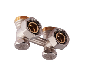 Узел Н-образный, угловой, для 2-трубных систем, 3/4"E Gekon