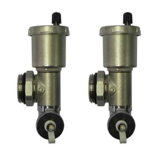 Комплект с автом.воздухоотводчиком и сливн.краном