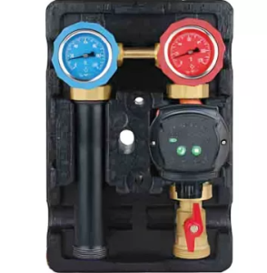 Прямой насосный модуль с байпасом Kromwell (левый, без насоса)