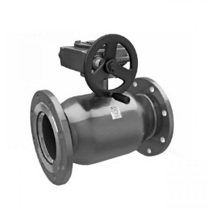 Кран шаровой LD КШЦФР из стали 20 Ду125 Ру2,5МПа полнопроходной с редуктором