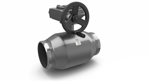 Кран шаровой LD КШЦПР из стали 20 Ду150/125 Ру2,5МПа с редуктором