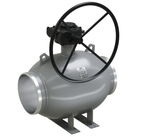 Кран шаровой LD КШЦПР из стали 20 Ду250 Ру1,6МПа полнопроходной с редуктором