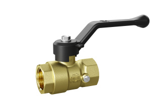 Кран шаровой латунный для манометра LD Pride 44.15.В-В.2М.Р, Ду 15, Ру 16, рычаг LD
