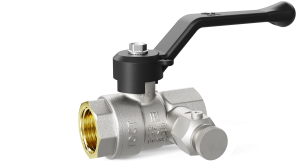 Кран латунный LD Pride 44.15.В-В.С.Р с дренажем и воздухоотводчиком