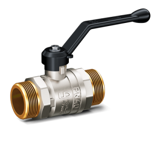 Кран шаровой латунный LD Pride 47.15.Н-Н.Р, нар./нар.резьба, ручка-рычаг, 1/2"